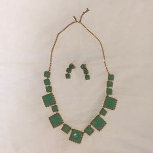 Kate Spade Palm Pearls Necklace and Earrings Set